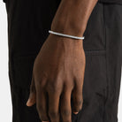 Bracelet tennis moissanite 3 mm, finition argent